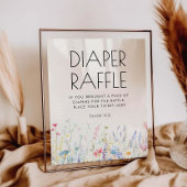 Baby in Bloom Wildblume Windelwindzeichen Poster