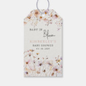 Baby in Bloom Wildblumen Baby Girl Baby Dusche Geschenkanhänger (Vorderseite)