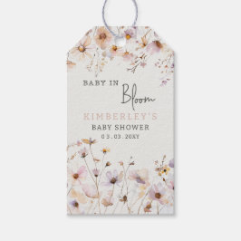 Baby in Bloom Wildblumen Baby Girl Baby Dusche Geschenkanhänger