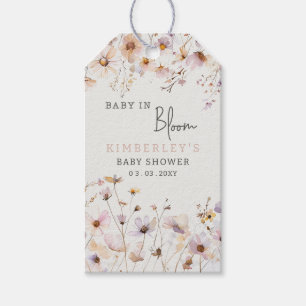 Baby in Bloom Wildblumen Baby Girl Baby Dusche Geschenkanhänger