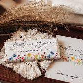 Baby in Bloom Wildblumen Candy Bar Wrapper Flyer