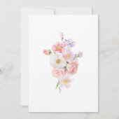 Baby in Bloom Wildblumen Kinderdusche Party Einladung (Rückseite)