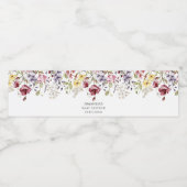 Baby in Bloom Wildblumen Kinderdusche Wasserflaschenetikett (Einzelnes Label)