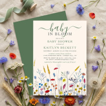 Baby in Bloom Wildblumenwiese Baby Shower