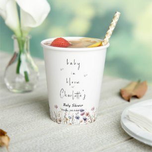 Baby In Bloom Wildflower-Baby-Party Pappbecher