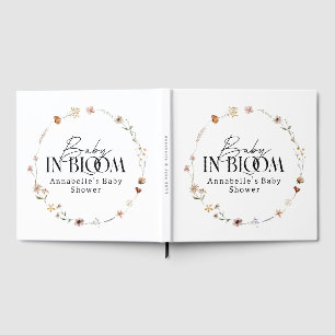 Baby in Bloom Wildflower Baby Shower Einladung Gästebuch