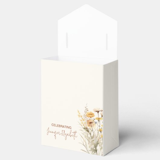 Baby in Bloom Wildflower Baby Shower Geschenkschachtel (Geöffnet)