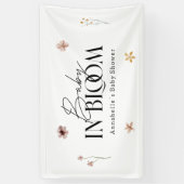 Baby in bloom wildflower baby shower invitation banner (Vertikal)