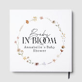 Baby in bloom wildflower baby shower invitation gästebuch (Rückseite)