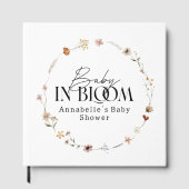 Baby in bloom wildflower baby shower invitation gästebuch (Vorderseite)