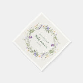 Baby in Bloom Wildflower Baby Shower Napkins Serviette (Ecke)
