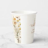 Baby in Bloom Wildflower Baby Shower Pappbecher (Links)