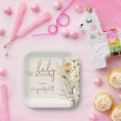 Baby in Bloom Wildflower Baby Shower Pappteller (Party)