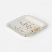 Baby in Bloom Wildflower Baby Shower Pappteller (Gewinkelt)