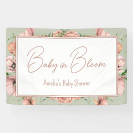 Baby in Bloom Wildflower Baby Shower Photo Wall Banner