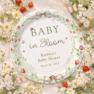 Baby in Bloom Wildflower-Bogen Baby-Party Pappteller
