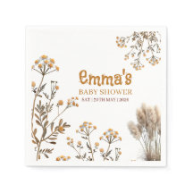 Baby in Bloom Wildflower Boho Pampas Babyparty