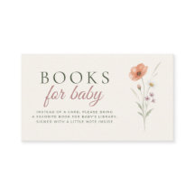 Baby in Bloom Wildflower-Bücher für Baby-Karte