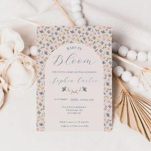 Baby in Bloom Wildflower-Garten-Baby-Party Einladung