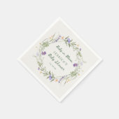 Baby in Bloom Wildflowers, Baby Shower Napkins Serviette (Ecke)