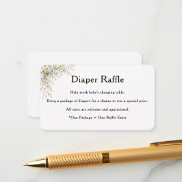 Baby In Bloom Windel-Raffle-Einlegekarte Begleitkarte