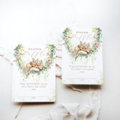 Baby in Bloom Woodland Floral Baby Duschtablett Begleitkarte