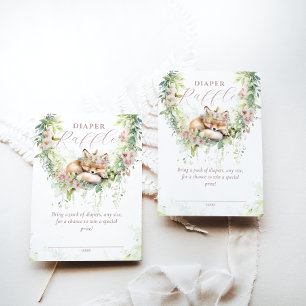 Baby in Bloom Woodland Floral Baby Duschtablett Begleitkarte