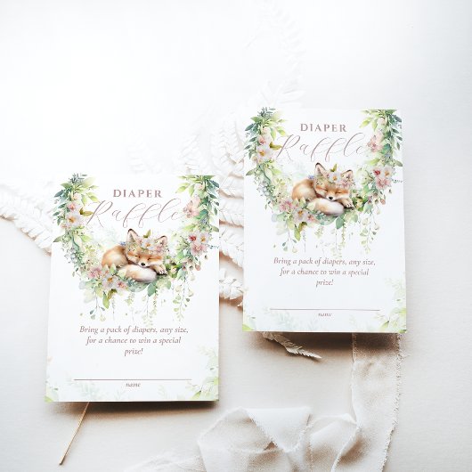 Baby in Bloom Woodland Floral Baby Duschtablett Begleitkarte