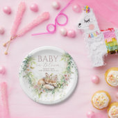 Baby in Bloom Woodland Floral Baby Girl Dusche Pappteller (Party)