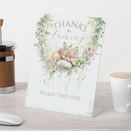 Baby in Bloom Woodland Floral Baby Girl Dusche Sockelschild (In SItu)