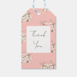 Baby in Bloom Wrapping Paper für Babydusche Geschenkanhänger