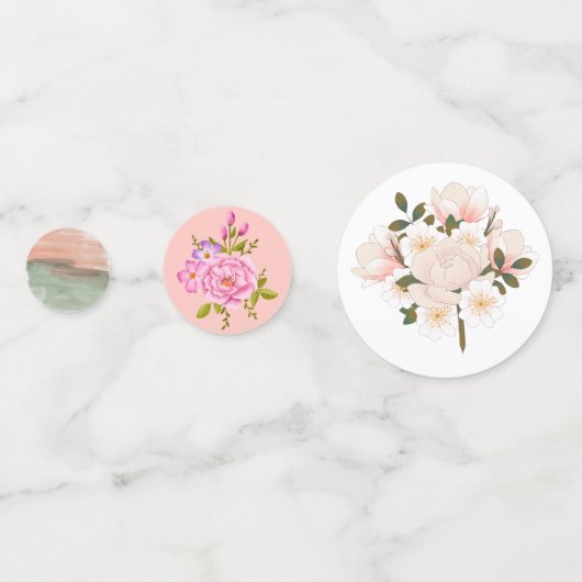 Baby in Bloom Wrapping Paper für Babydusche Konfetti (Vorderseiten)