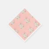 Baby in Bloom Wrapping Paper für Babydusche Serviette (Ecke)