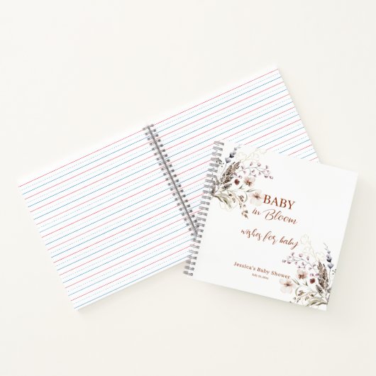 Baby in Bloom wünscht sich ein Baby Spiral Noteboo Notizblock (Innenseite)