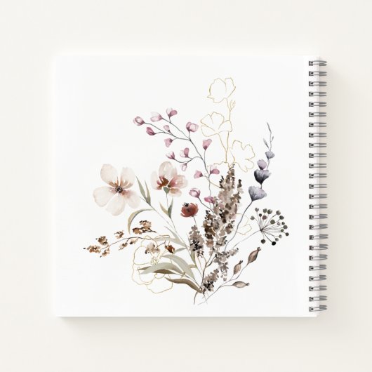 Baby in Bloom wünscht sich ein Baby Spiral Noteboo Notizblock (Rückseite)