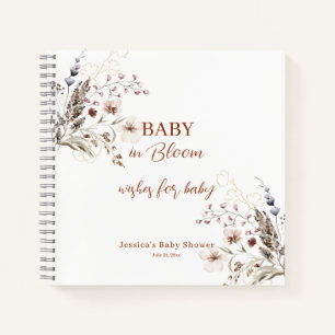 Baby in Bloom wünscht sich ein Baby Spiral Noteboo Notizblock