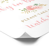 Baby in Bloom-Zeichen, Blume Favorit-Zeichen Poster (Ecke)