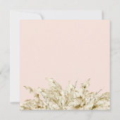 Baby in blühendem bohemianischem Baby Einladung (Rückseite)