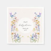 Baby in blühenden Babydusche Serviette (Vorderseite)