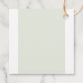 Baby in blühenden blühenden Wildblumen geschlechts Geschenkanhänger (Rückseite)