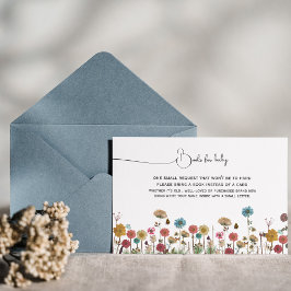 Baby in blühenden Blume Bücher für Babydusche Dankeskarte