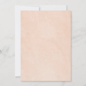 Baby in blühenden Pampas boho Babydusche Einladung (Rückseite)