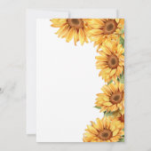 Baby in blühender Aquarelldusche Einladung (Rückseite)