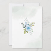 Baby in blühender Babydusche Einladung (Rückseite)