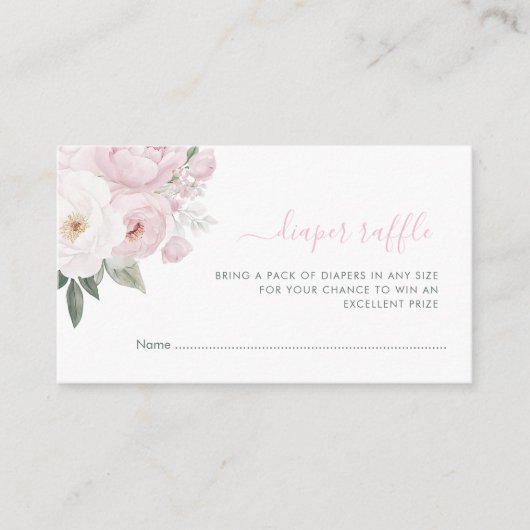 Baby in blühender Babydusche Windpreisraffinierin Begleitkarte (Vorderseite)