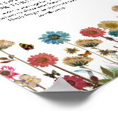 Baby in blühender Blume Baby Time Kapselunterschri Poster (Ecke)