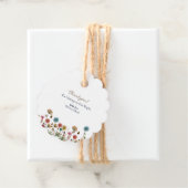 Baby in blühender Blume Babydusche Danke Geschenkanhänger (Beispiel)