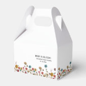 Baby in blühender Blume Babydusche Geschenkschachtel (Vorderseite)