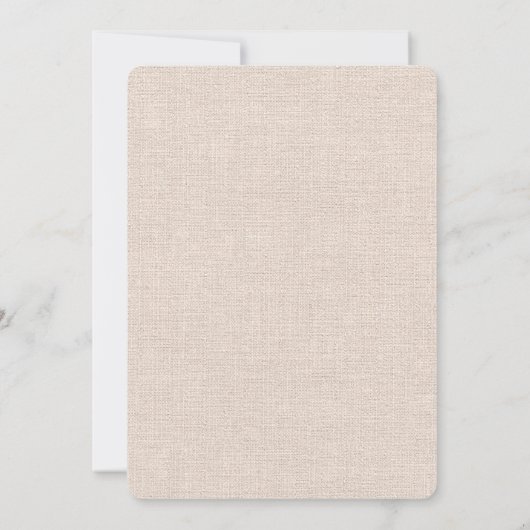 Baby in blühender Boho Pampas Gras Mädchen Babydus Einladung (Rückseite)