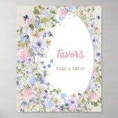 Baby in blühender boho Wildblume Rustikaler Bogen  Poster (Vorne)